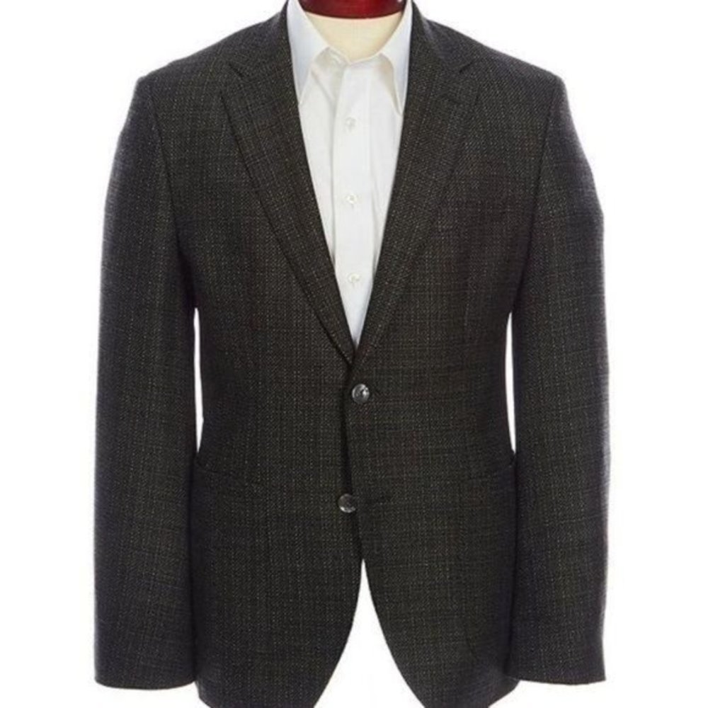 Hugo BOSS Classic Fit Solid Wool Sportcoat) - Picture 1 of 8